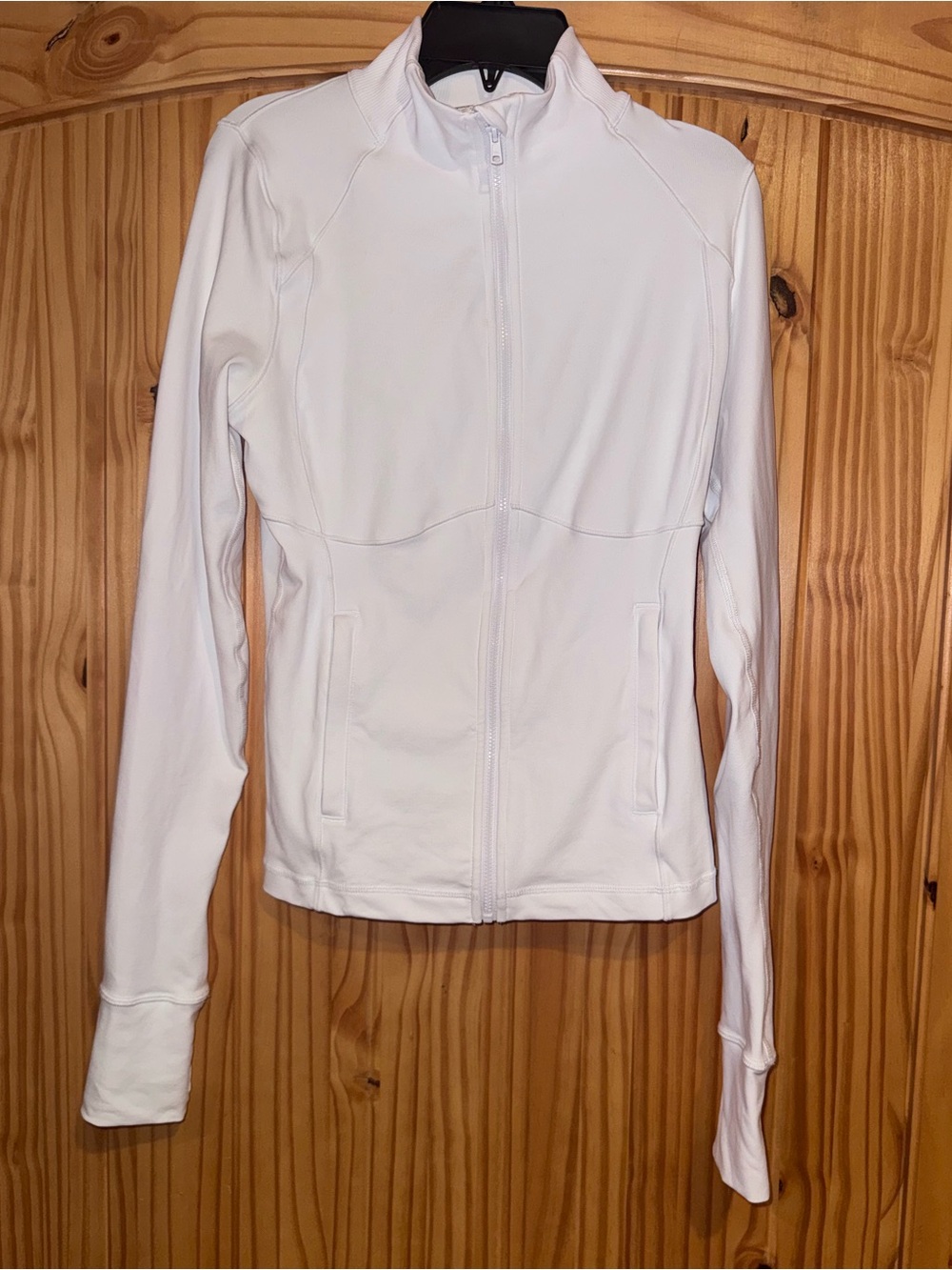 Alo Yoga White Airbrush Formation Jacket